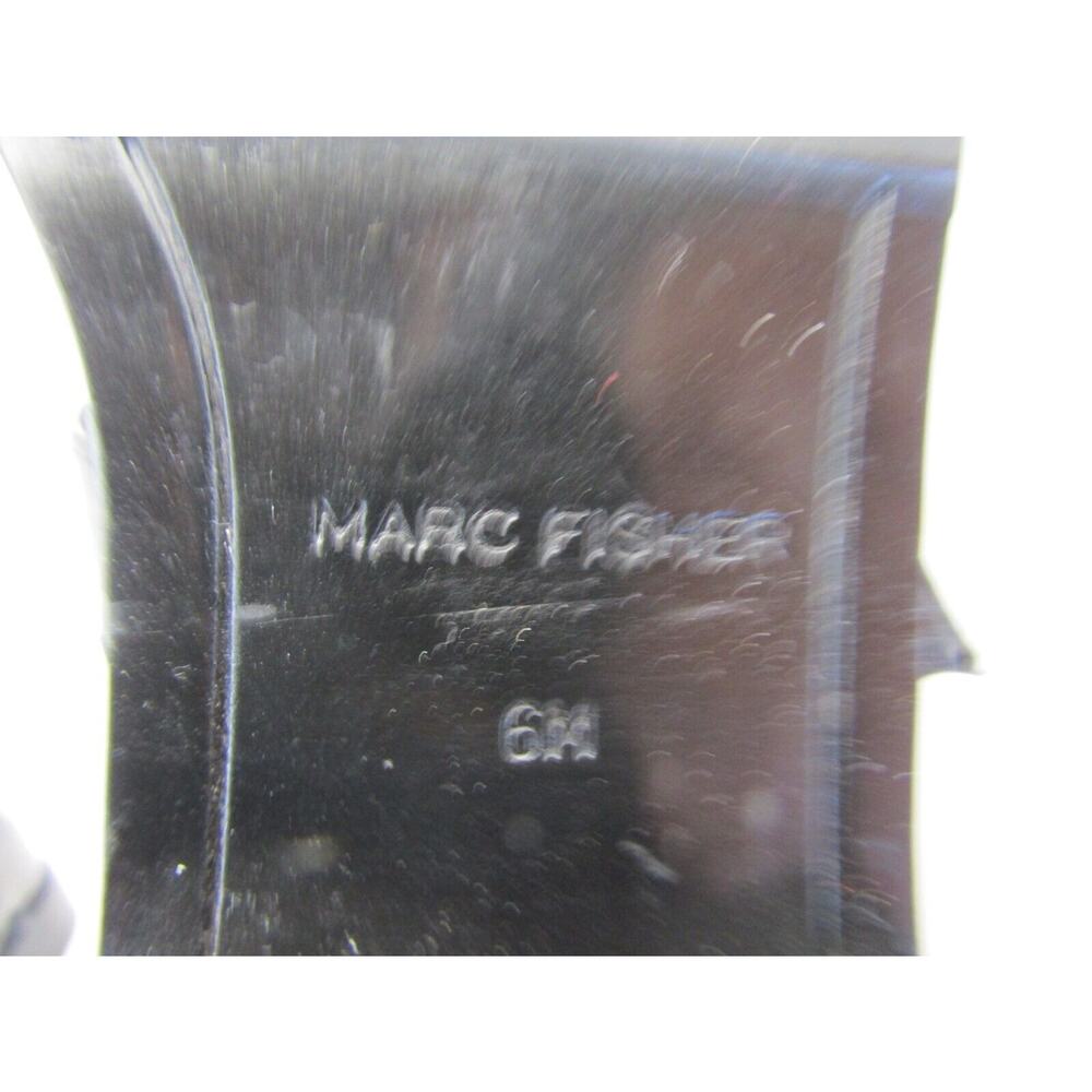 Marc Fisher Womens Size 6 M Black Leather Buckle Kilt Ankle Fashion Boots Bootie - Picture 10 of 11